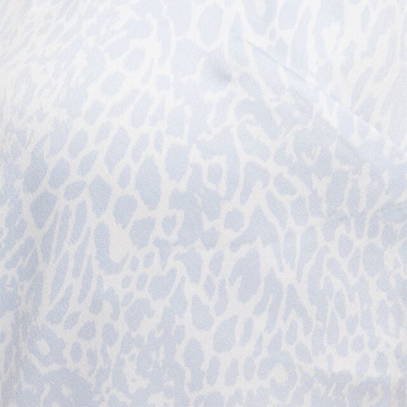 DYNAMITE Ally Satin Cami - Pastel Blue Leopard on White - Picture 2 of 13